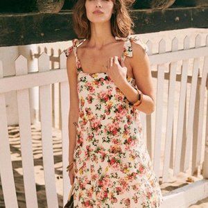 Sezane Floral Dress - Pink and Green